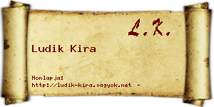 Ludik Kira névjegykártya